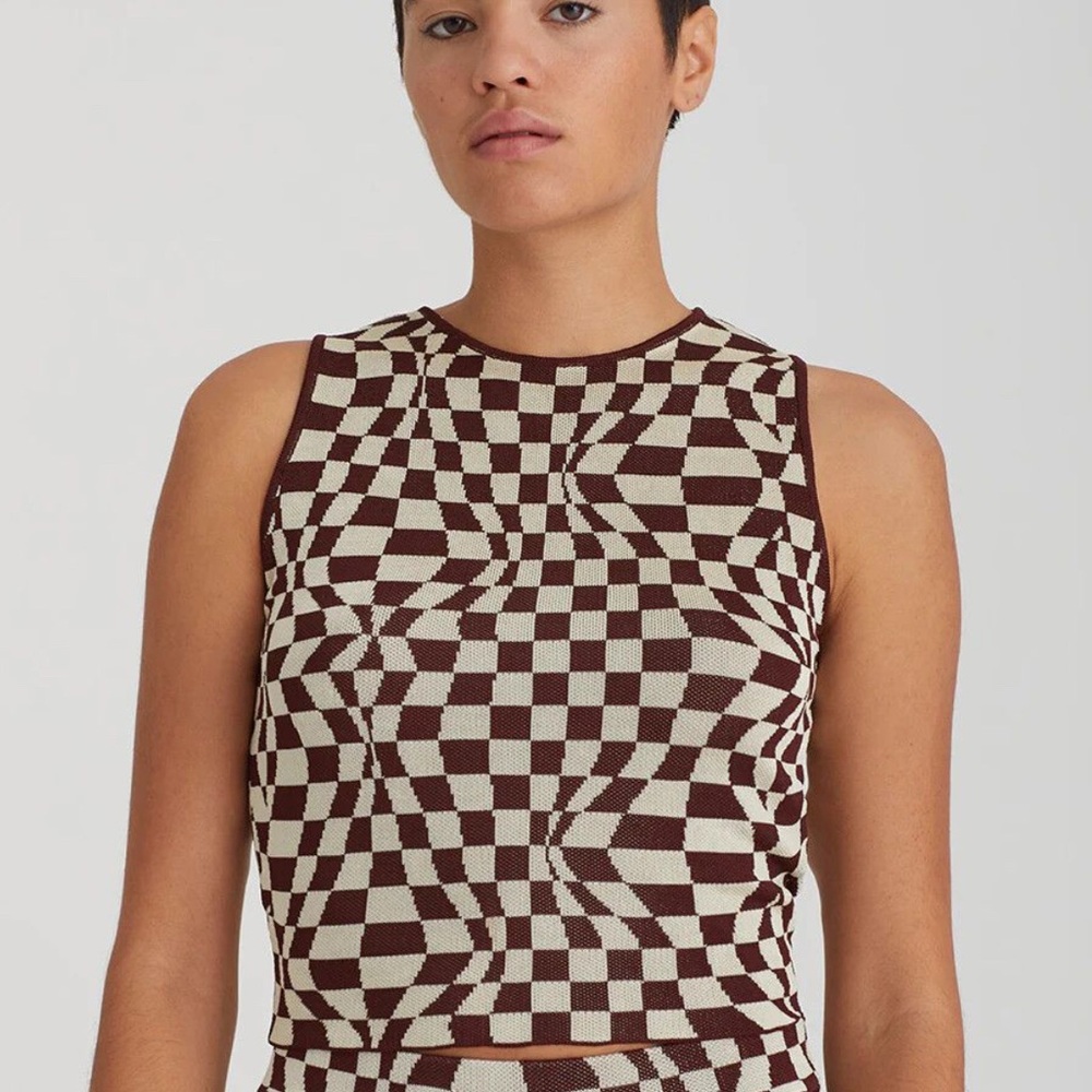 Paloma Wool Enya Checkered Top